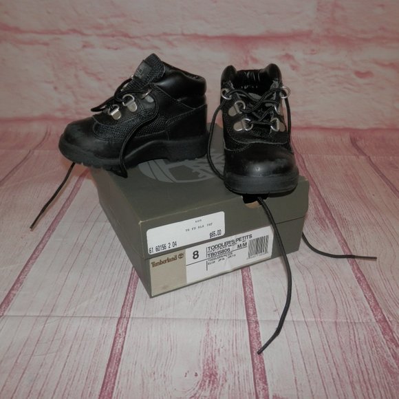 Timberland Other - [TB015806] TODDLER Size 8 TIMBERLAND FIELD BOOT BLACK FULL GRAIN LEATHER 3625